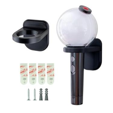Imagem de matterform Suporte de parede Lightstick | Suporte de exibição para bastão de luz K-Pop | Suporte de bastão de luz montado na parede | Adaptador incluído para compatibilidade de tamanho universal |