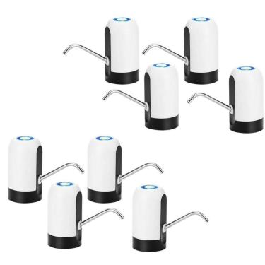Imagem de Kit 8 Bomba Dispenser Recarregável Usb Bebedouro Galão Água Bra