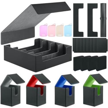 Imagem de WPGEAR Deck Cases Bundle Hold Up to 5000 Trading Cards, Storage Boxes Set Included 4-Row Case, 4 Small Deck Cases, Game Mat and Foam Divders, Compatible with MTG, Commander, PTCG, Magic Cards