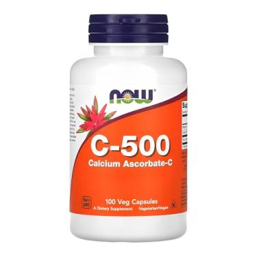 Imagem de NOW Foods Vitamina C-500 Cálcio Ascorbato-C 100Cap Importado