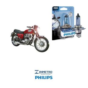 Imagem de Lâmpada Philips BlueVision H4 p/ TRIUMPH BONNEVILLE 790CC