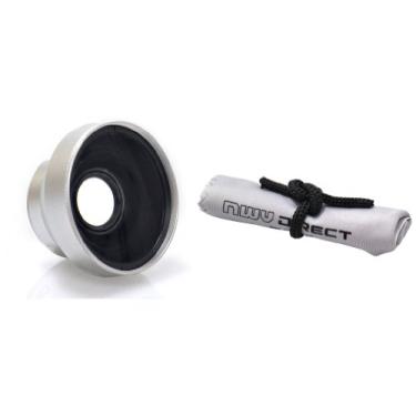 Imagem de Lentes de alta definição Optics 3.0X, super teleobjetiva para Canon VIXIA HF10 e VIXIA HF20 (37 mm) + pano de limpeza de microfibra Nwv Direct