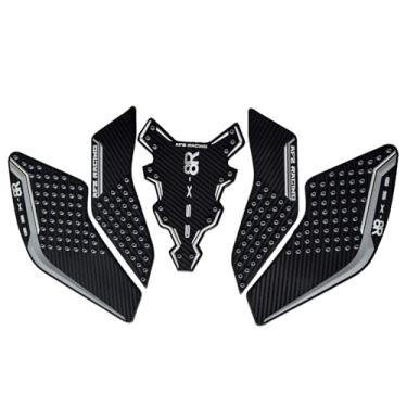 Imagem de Protetor de almofada de tanque de gasolina para moldura de carenagem adesivo de cobertura de almofada lateral compatível com Suzuki GSX-8R 2024 2025 (branco)