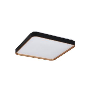 Imagem de Plafon Sobrepor Dourado e Preto 38cm Led 30W 3 em 1 Bivolt LA1030 Delis