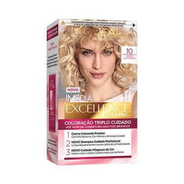 Imagem de Coloração Imédia Excellence - 10.1 Louro Claríssimo Acinzentado - L'OR