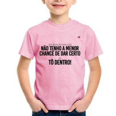 Imagem de Camiseta Infantil Tô dentro! - Foca na Moda, Rosa bebê, 10