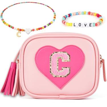 Imagem de ONECOCOA Presentes de aniversário para meninas, bolsa infantil para meninas, presente para meninas de 3, 4, 5, 6, 7, 8, 9, 10, 11, 12 anos, presente para meninas, rosa, C