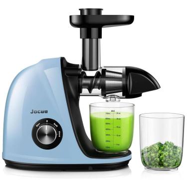 Imagem de Espremedor de Frutas Fácil de Limpar com Pincel e Livro de Receitas, Jocuu, Azul Claro