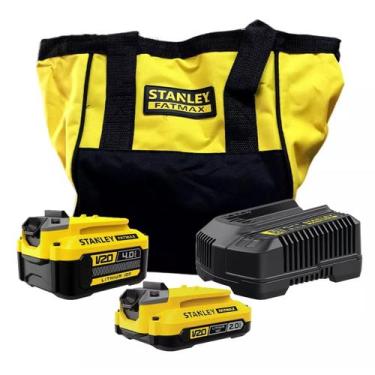 Imagem de Kit 1 Bateria 4Ah e 2Ah + Carregador Bivolt e Bolsa Dewalt
