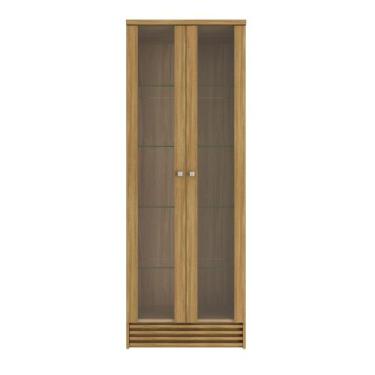 Imagem de Cristaleira Natural com 2 Portas em Vidro CR6002 Tecnomobili