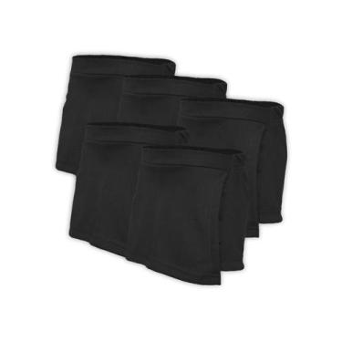 Imagem de Kit 5 Short Saia Infantil Helanca Preta - Del France, 04