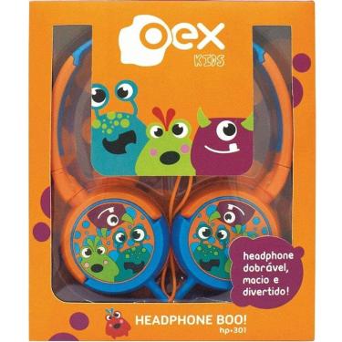 Imagem de Fone de Ouvido Infantil Fones Giratorios 85DB OEX KIDS Boo! HP301