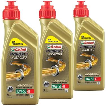 Imagem de 3 Óleo Sintético 10W50 1 Racing 4T Castrol Traxx Ktm Bmw