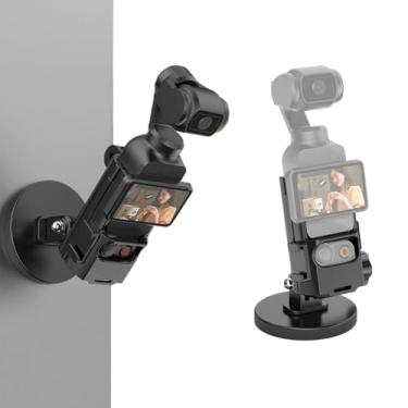 Imagem de JOLOESLOS Suporte magnético para DJI OSMO Pocket 3 Creator Combo Acessórios, bolso ajustável com 3 bases, adaptador de expansão de moldura protetora multifuncional, suporte de câmera de ação