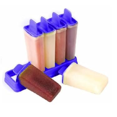 Imagem de 12 Formas Para Sorvete Picolé Cores - BPA Free(Azul)