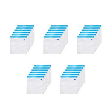 Imagem de Kit 30 Sacos Para Conservar Alimentos Hermético A Vácuo