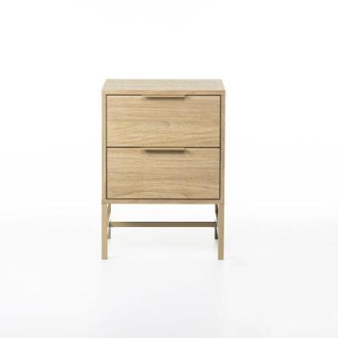 Imagem de Mesa de Cabeceira Square 2 Gavetas 60 cm x 43 cm x 40 cm - Casavee, Ta