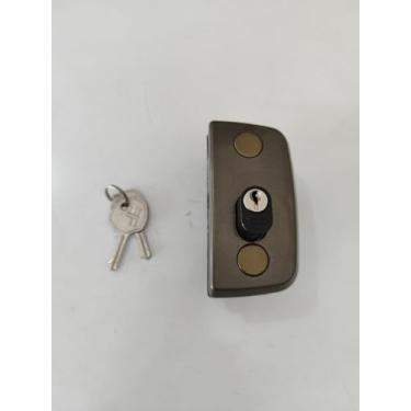 Imagem de 1520 Fechadura para porta de abrir em vidro temperado - Ipolímeros (Bronze (champanhe))