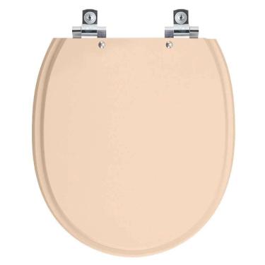 Imagem de Assento Sanitário Com Fechamento Lento Village Rosa Floral Para Vaso Deca