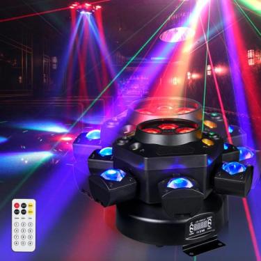Imagem de Moving Head DJ Lights Lâmpada de 6 braços com controle remoto 150 w RG