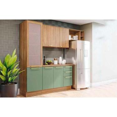 Imagem de Cozinha Modulada Kappsberg Botanic Botanic 5 Peças (2Aéreo+1Balcão+1Pa