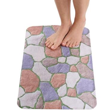 Imagem de Tapete de banheira antiderrapante - Tapetes de chuveiro para chuveiro interno - Tapete de banho para banheira - Tapete de chuveiro antiderrapante - Tapete de banheira com ventosa segura de 71 x 40 cm