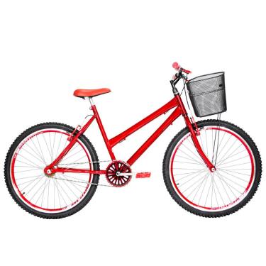 Imagem de Bicicleta Feminina Aro 26 Mtb Aero Cor Vermelha