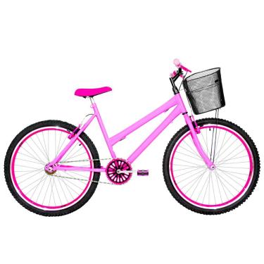 Imagem de Bicicleta Feminina Aro 26 Mtb Aero Cor Rosa E Pink