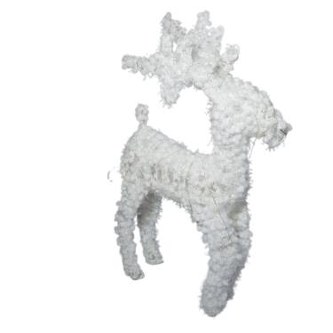 Imagem de Rena Aramada Revestida Com Flocos De Neve E Led 38cm