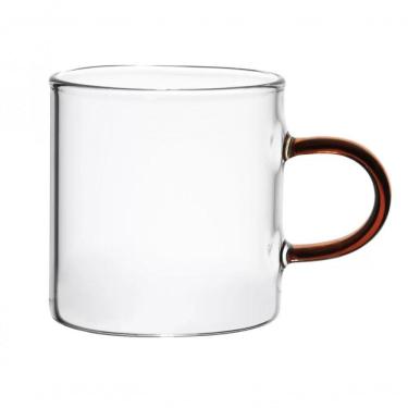 Imagem de Dupla De Caneca Vidro Boro Alça Ambar 100 Ml - Mimo Style