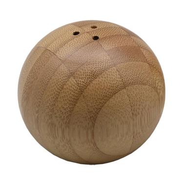 Imagem de Saleiro Esférico Oikos Em Bambu Natural Minimalista