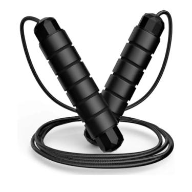 Imagem de Corda de Pular Profissional, Speed Rope com Rolamento, 3 Metros Ajustável, para Treino Cross e Fitness