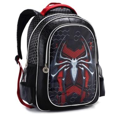 Imagem de Mochila Costas Infantil Masculino Spider Aranha Dark Grande
