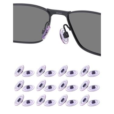 Imagem de HILEEN 12 pares de protetores de nariz de substituição para Maui Jim Baby Beach/Kahuna/Kawika/Wiki Wiki/Mahina; Oakley Wiretap OO4071/Whisker/Crosshair 1.0/2.0 OO4044/Square Wire/Tightrope OO4040