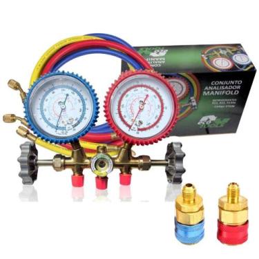 Imagem de Manifold Ar Condicionado R12, R22, R134A e R404A com Engate Rápido Alt
