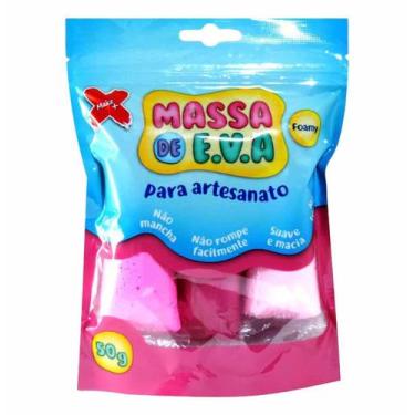 Imagem de Kit Massa de Eva P/artesanto 50g Kit Rosa / un / Make+