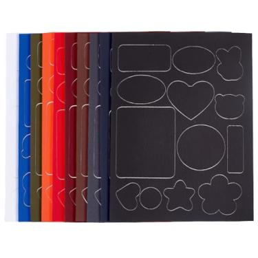 Imagem de GOMAKERER 30 peças de adesivos de reparo de poliéster de 10 cores, adesivos autoadesivos de reparo de poliéster à prova d'água fita de reparo de roupas para jaqueta acolchoada, sacos de dormir, calças