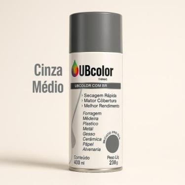 Imagem de Tinta Spray Todas As Cores Uso Geral Alta Temperatura 400ml Madeira Pl
