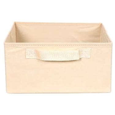 Imagem de Caixa organizadora Bege Palha c/ Alça de 28x15x28cm