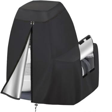 Imagem de TORUTA Capa de Bomba de Filtro de Areia para Bomba de Filtro de Areia Intex Krystal Clear Preta 600D Tecido Oxford À Prova D'Água, Capa de Filtros de Piscina de Areia