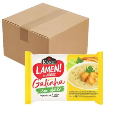 Imagem de Kit 10 Lámen De Arroz Sem Glúten Karui Sabor Galinha 78g