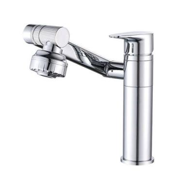 Imagem de Torneira Luxo Banheiro 360º Misturador Articulada Monocomando Lavabo L