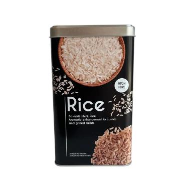 Imagem de Pote Metal Porta Alimentos com Tampa Fechamento Hermético - Arroz - 1kg