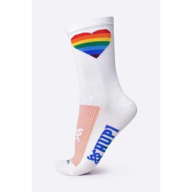 Imagem de Meia HUPI Colorful Heart, Branco