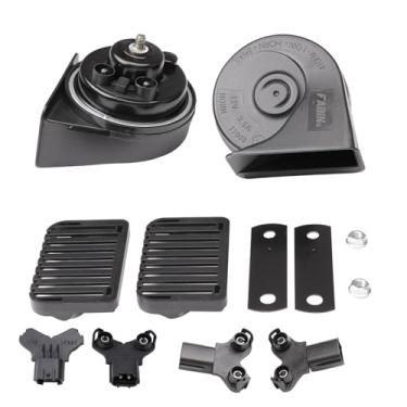 Imagem de AOLIHAN Buzina de carro compatível com Hyundai, 12V à prova d'água caracol buzina alta 125db Alto/Baixo Tune (chifre com plugue para Hyundai)