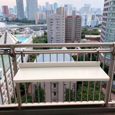 Imagem de Corrimão De Varanda Pendurado Barra Dobrável De Lazer Multifuncional Dobrável Guarda-corpo De Varanda Pendurado Branco, 40 * 120cm