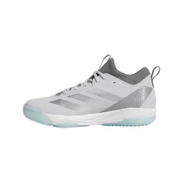 Imagem de adidas Tênis feminino de softbol Adizero Instinct 2.0 Turf Trainer, Cinza claro/prata metálico/cinza, 38