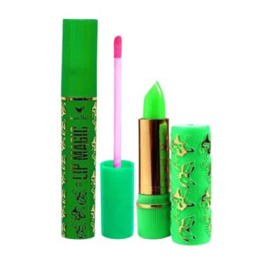 Imagem de Kit Lip Gloss Labial e Batom Mágico da Vovó Verde Amar 24hrs
