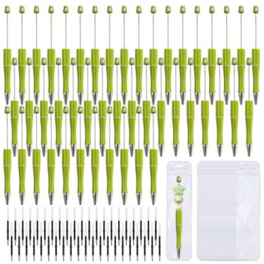 Imagem de Kit de 108 canetas com contas DIY – 36 peças de canetas esferográficas com refis e bolsas – Canetas com contas para artesanato DIY – Suprimentos de canetas de contas, kit de fabricação de canetas