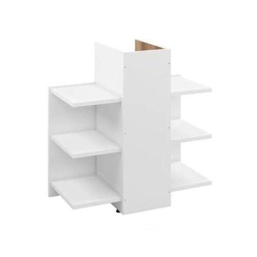 Imagem de Gabinete Armário Banheiro Pia De Coluna Hera Branco - BY MOBILLE